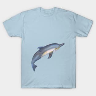 California Dolphin Wild Animal Real Creature Being Beast Cetacean Blue T-Shirt